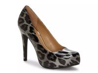 Parisah Platform Pump Silver Metallic/Black Leopard Print Faux Leather view