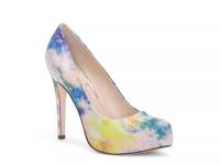 Parisah Platform Pump Light Pink/Multicolor Watercolor Fabric view
