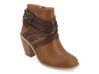 Strap Wide Bootie Light Brown view