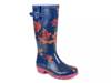 Mist Rain Boot Navy Floral view
