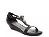 Lynn Wedge Sandal Black view