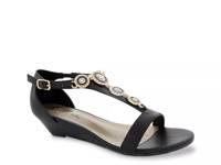 Lynn Wedge Sandal Black view