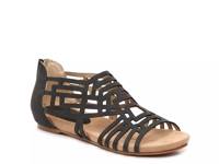 Nazareth Wedge Sandal Black view
