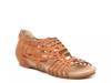 Nazareth Wedge Sandal Rust Orange view
