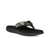 Voya Flip Flop Black/White view