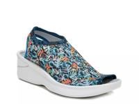 Secret Wedge Sandal Navy/Orange Print view