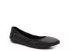 Anna Ballet Flat Black Leather view