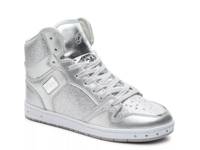 Glam Pie High-Top Sneaker Silver Metallic view