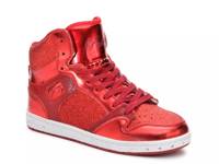 Glam Pie High-Top Sneaker Red view