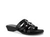 Torrid Sandal Black Embossed Faux Leather view