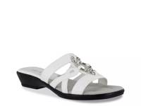 Torrid Sandal White Embossed Faux Leather view