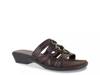 Torrid Sandal Dark Brown Embossed Faux Leather view