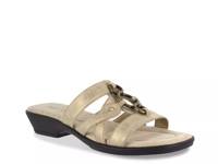Torrid Sandal Gold Metallic Embossed Faux Leather view