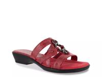 Torrid Sandal Red Embossed Faux Leather view