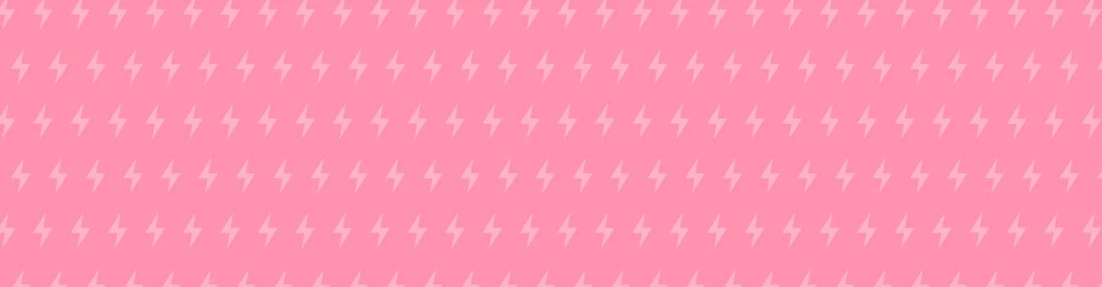 A pink lightning-bolt patterned background with black text that says Flash Sale Ends Tonight! 48% Off 48 Styles. Select styles only. Shop Now.