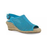 Stacy Espadrille Wedge Sandal Turquoise view