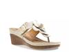 Flora Wedge Sandal Beige view