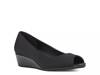 Candra Wedge Pump Black Fabric view