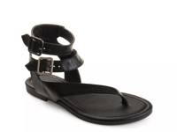Kyle Flat Sandal Black view
