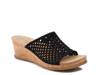 Flossey Wedge Sandal Black view