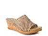 Flossey Wedge Sandal Gold Metallic view