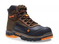 Overpass Mid Work Boot Dark Brown/Black view