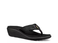 Voya Wedge Flip Flop Black view