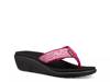 Voya Wedge Flip Flop Magenta (Do Not Use) view