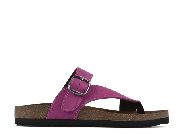 Carly Nubuck Flat Sandal