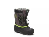 Luke Snow Boot - Kids' Grey/Black/Lime Green view