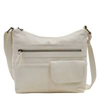 Front Zip Crossbody WHITE view