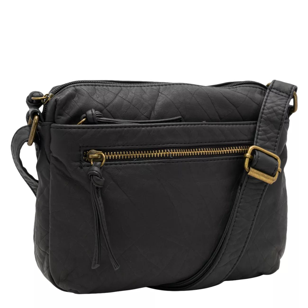 Women's Multi Zip Crossbody Bag