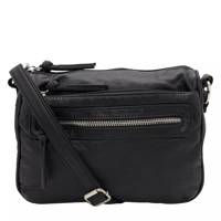 Grainy Washed Crossbody Bag Black view