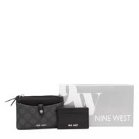 Jollie Boxed Small Top Zip Duo Bifold Wallet Jet Black view