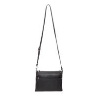 Multi Zip Crossbody Bag BLACK view