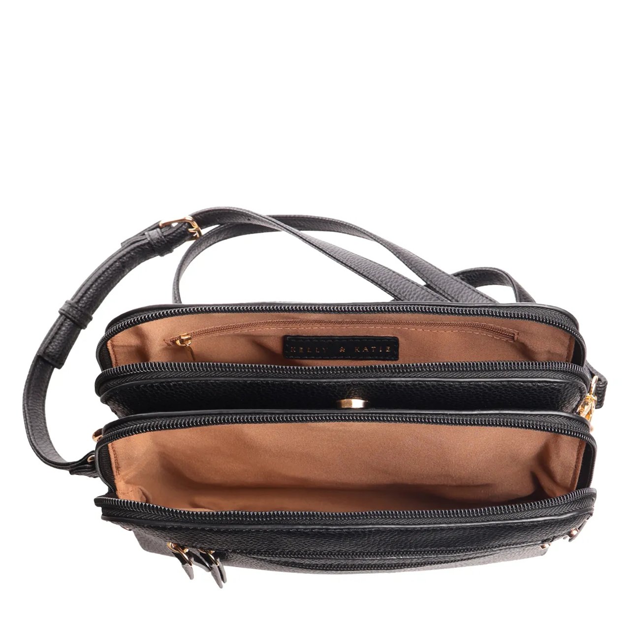 Women's Multi Zip Crossbody Bag