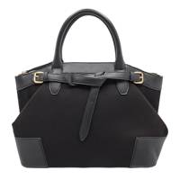 Women's Satchel Shoulder Strap Bag BLACK view
