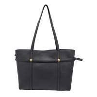 Women's Large Tote Shoulder Bag BLACK view