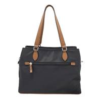 Women's Large Satchel Bag Crossbody Strap BLACK view