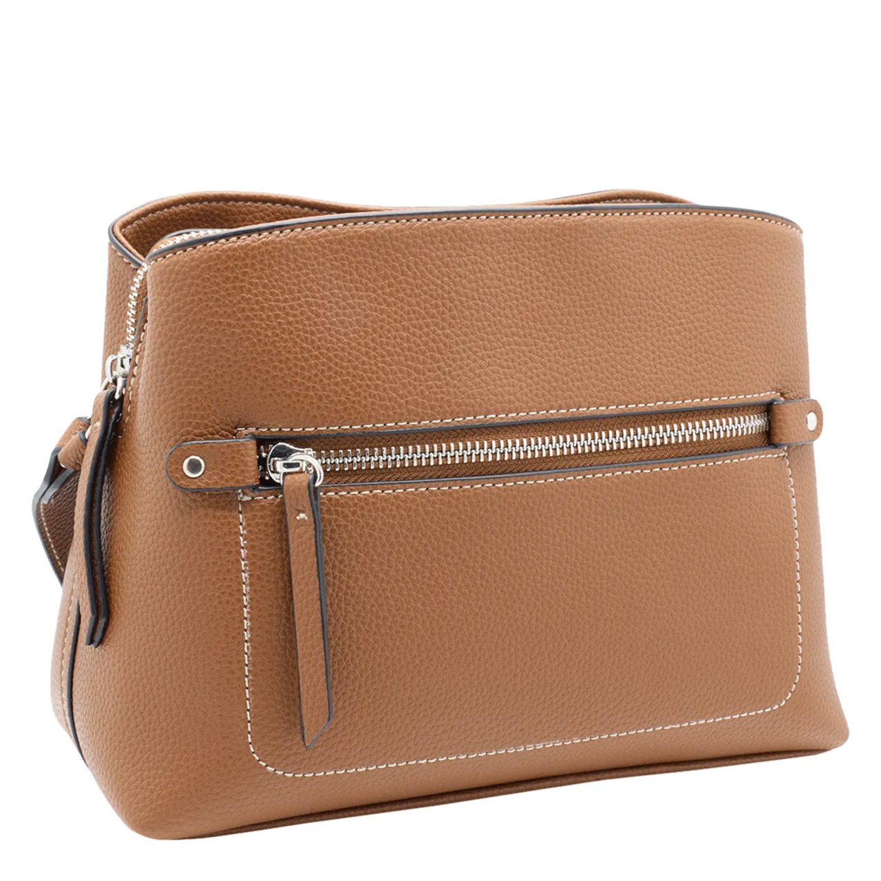 Women's Multi-Pocket and Zip Crossbody Bag
