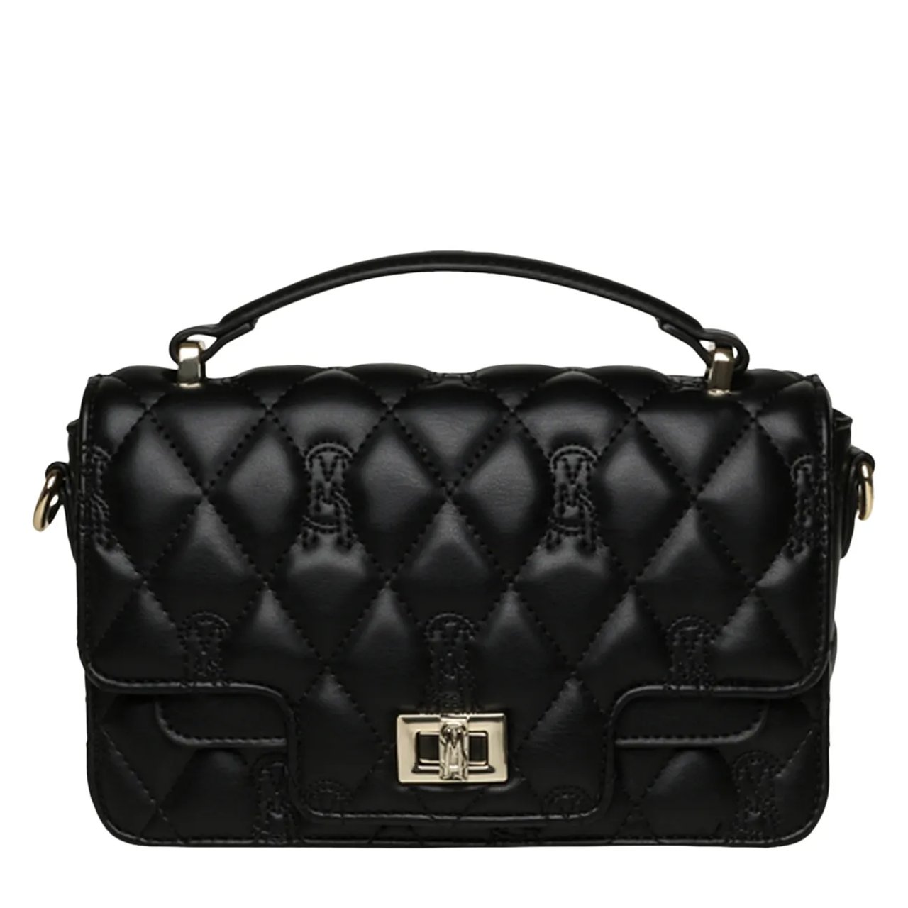 Women's Quilted Top Handle Bag Bone