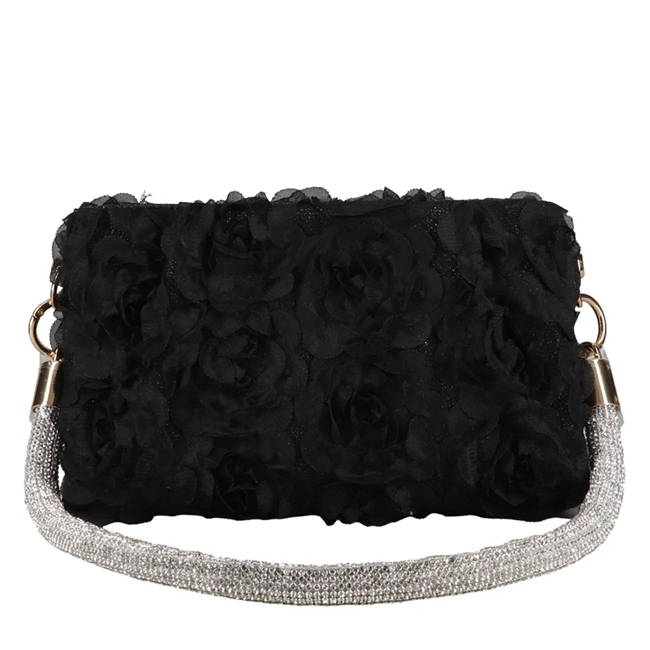 Jewel Badgley Mischka Women's Blossom Floral Lace Pouch Clutch