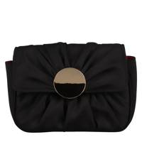 Women's Romie Pleated Mini Crossbody Bag BLACK view