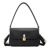 Women's Estelle Leather Convertible Shoulder Bag BLACK LEATHER view