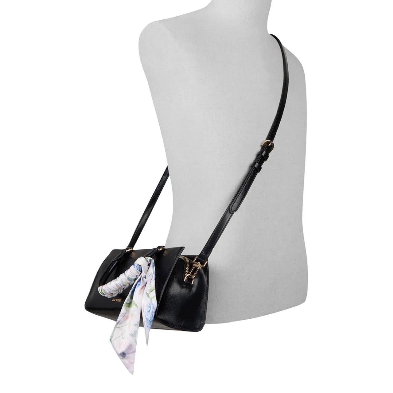 Women's Farah Leather Satchel with Scarf