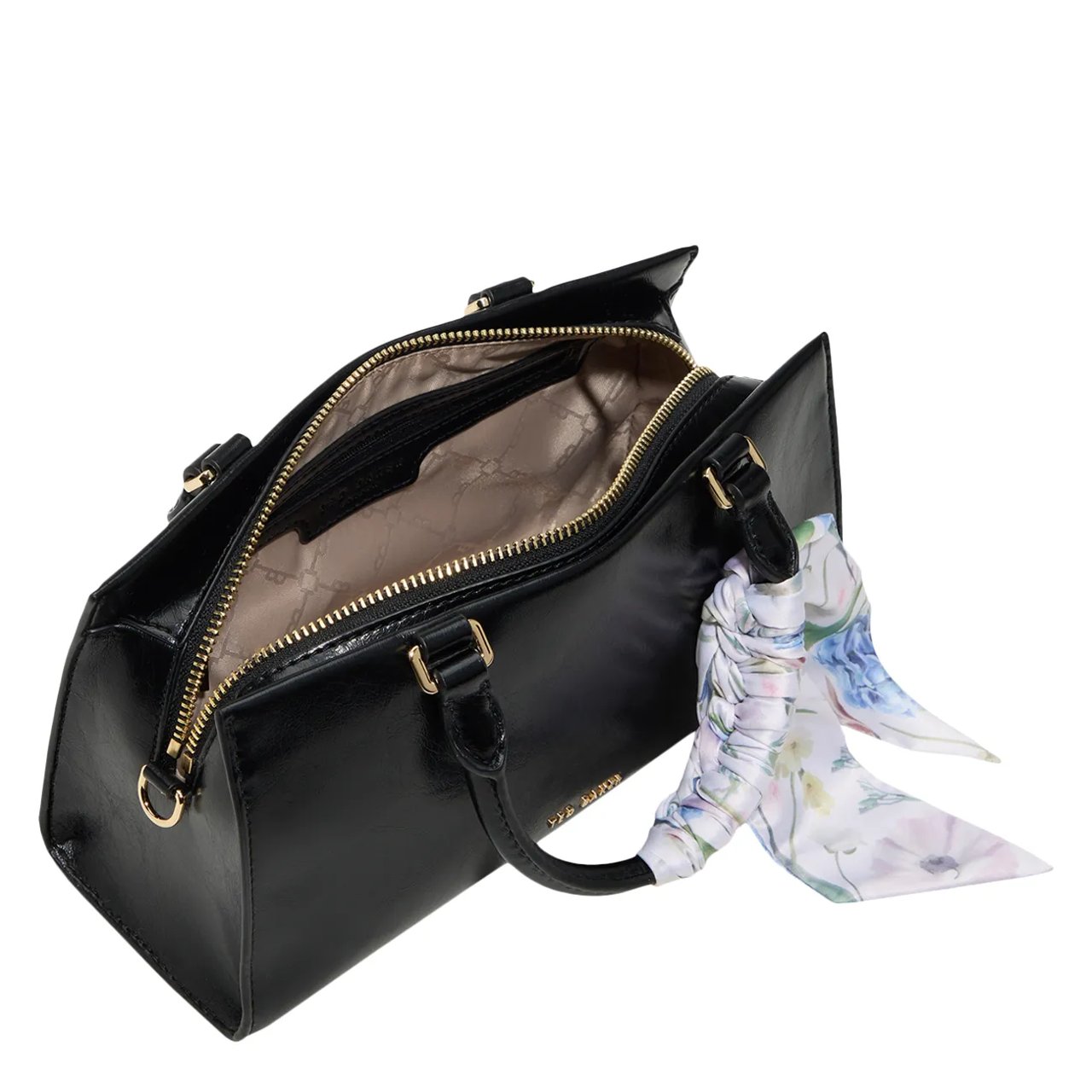 Women's Farah Leather Satchel with Scarf