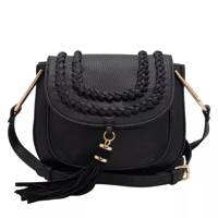 Tassel Crossbody Bag Black view