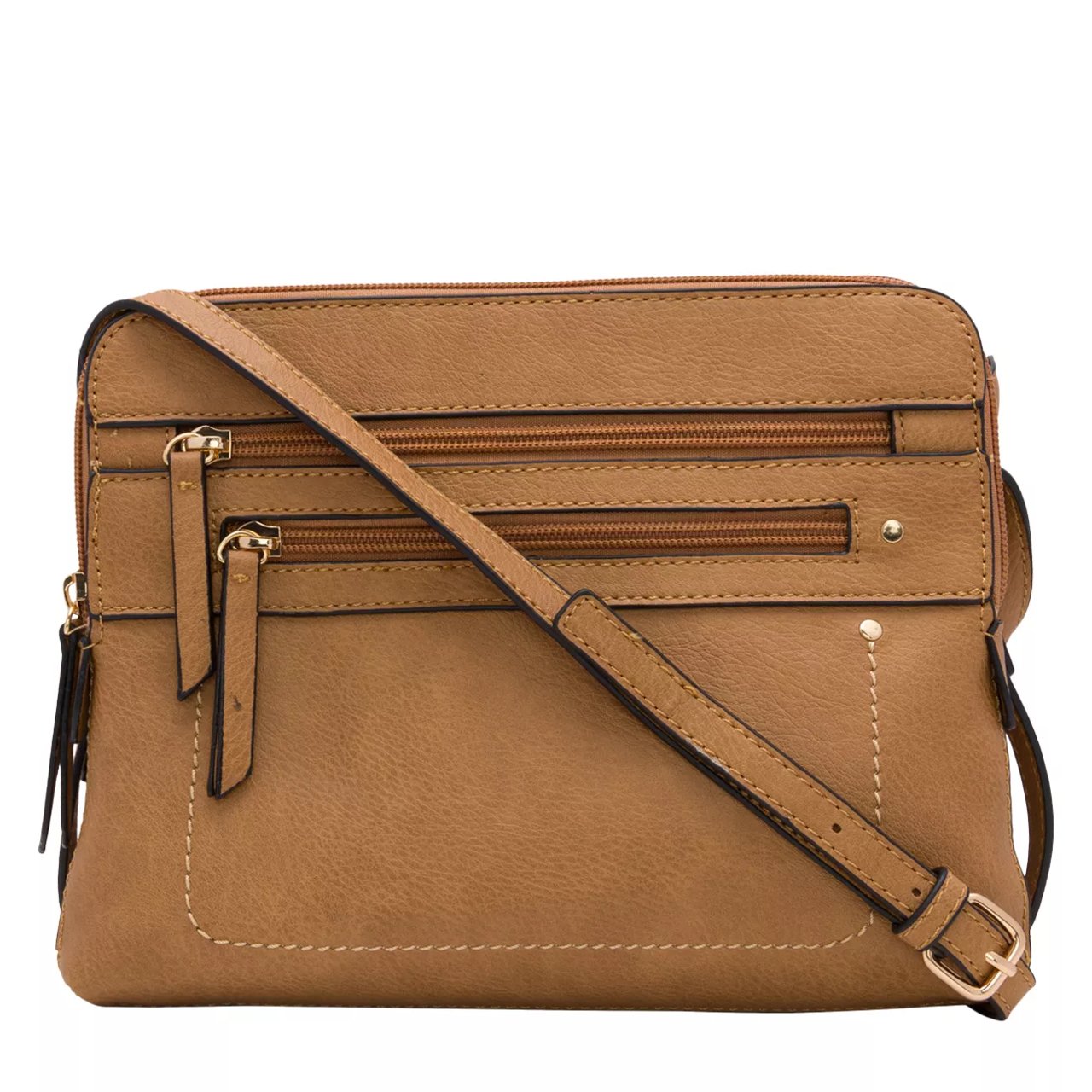 Front Zip Crossbody Bag
