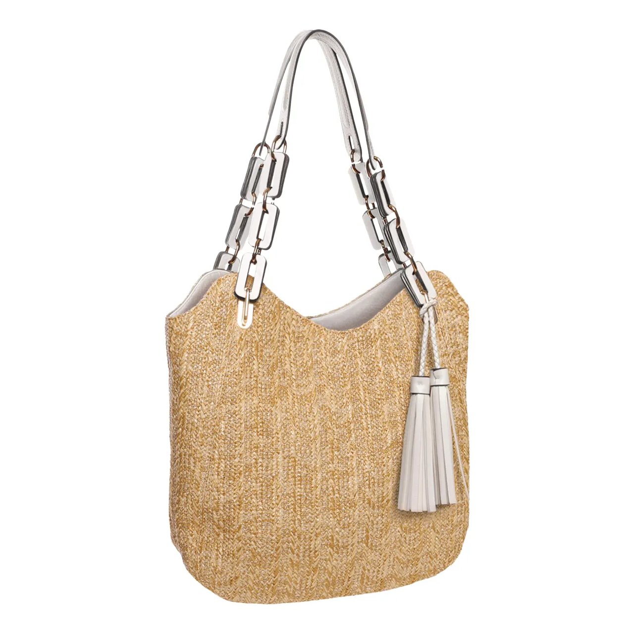 2 Tone Tassle Shoulder Bag