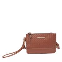 Crossbody Wristlet Bag Tan view
